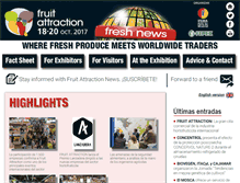 Tablet Screenshot of fruitattractionnews.com